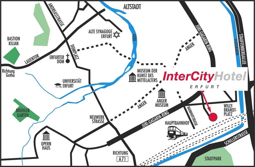 Intercityhotel Erfurt Dış mekan fotoğraf